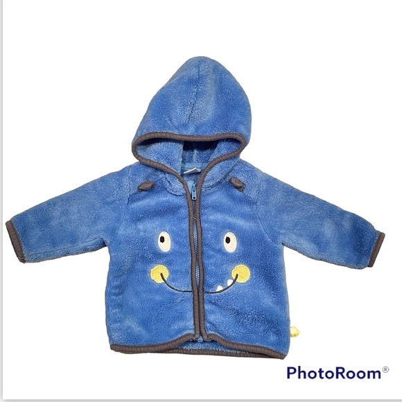 Tex baby zip up jacket size 3 months Preowned monster theme winter - Picture 4 of 4